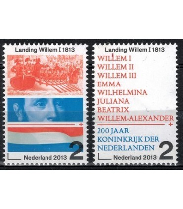 3133 - 3134 200 jaar koninkrijk (xx)