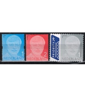 3135 - 3137 Willem Alexander blauw,rood, grijs (xx)