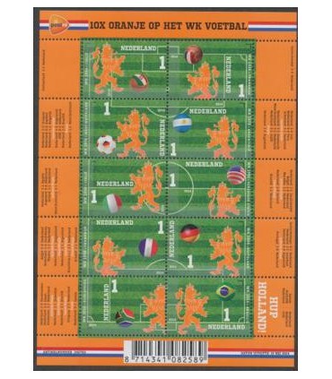3187 - 3196 Oranje op het WK Voetbal (xx)