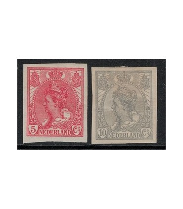 082 - 083 Koningin Wilhelmina (x)