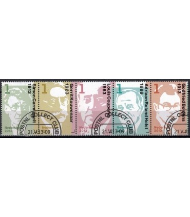 3059 - 3063 Nederlandse Schrijvers (o) strook