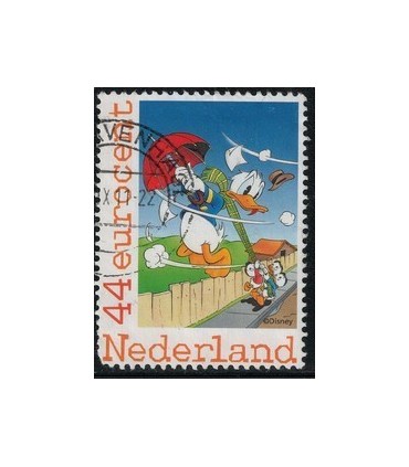 2562 Ab-09 Donald met paraplu (o)