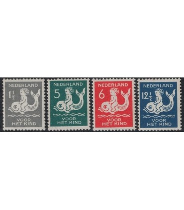 225 - 228 Kinderzegels (xx) 