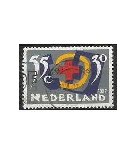 1381 Rode kruis zegel (o)