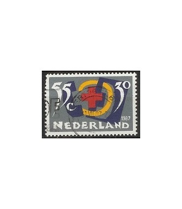 1381 Rode kruis zegel (o)