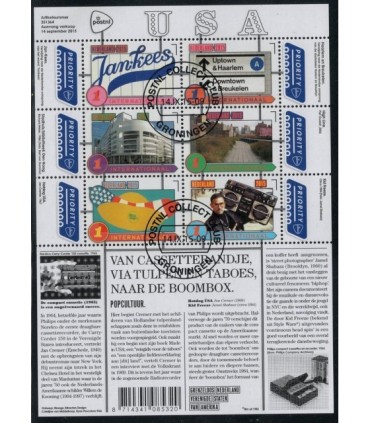 3325 - 3330a Grenzeloos Nederland - USA (o)