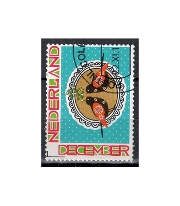 2897 Decemberzegel  vogelpaar (o)