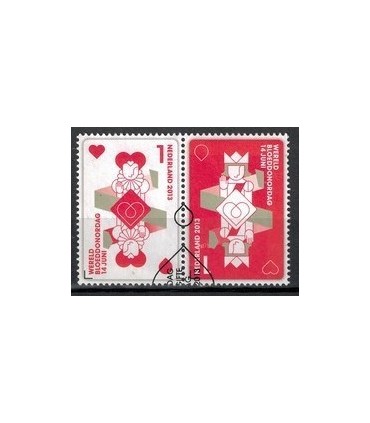 3067-3068 Bloeddonordag  paar (o)