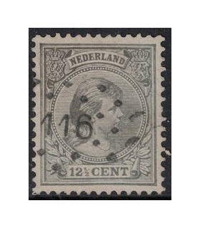 038 Prinses Wilhelmina (o) puntstempel 116
