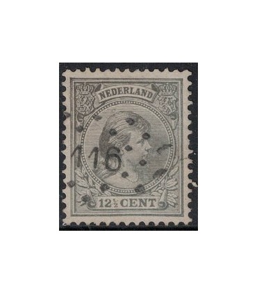 038 Prinses Wilhelmina (o) puntstempel 116