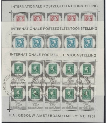 0886 - 888 Amphilexzegels (o)