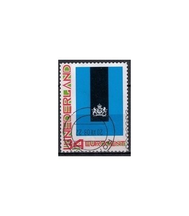 Kerstzegel blauwvlak met logo (o)