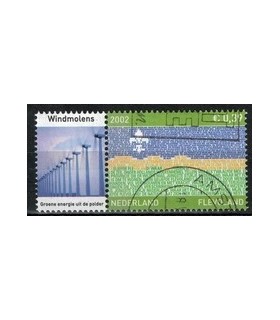 2076 Provinciezegel TAB (o) windmolens links
