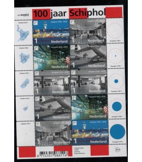 3447 - 3451 Schiphol 100 jaar (xx)