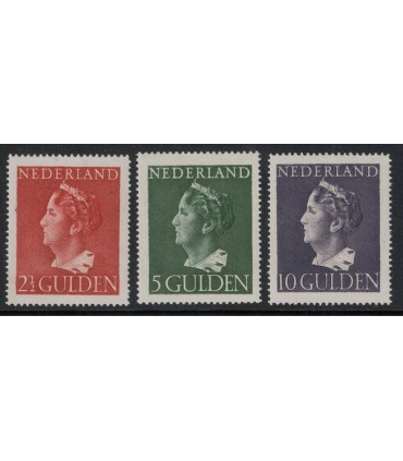 347 - 349 Koningin Wilhelmina (xx) 4. incl. certificaat