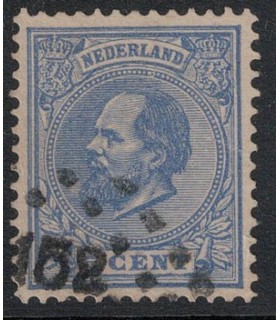 019 Koning Willem III (o) puntstempel 158