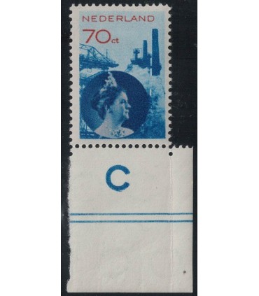 236b Koningin Wilhelmina (xx) met randstuk!