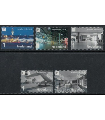 3447 - 3451 Schiphol 100 jaar (xx) los