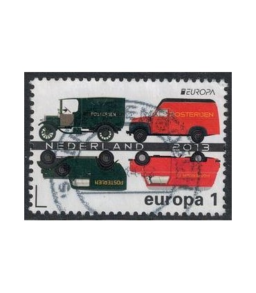 3056 Postauto oud Europazegel (o)