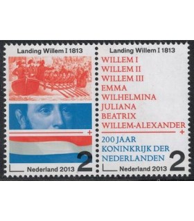 3133 - 3134 200 jaar koninkrijk (xx) duo 2.