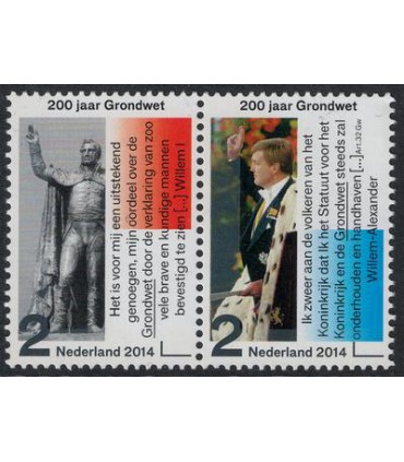 3171 -3172 Grondwet Koning Willem I (xx) duo
