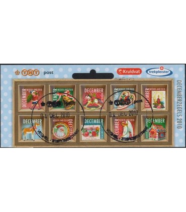 2778 - 2787 Decemberzegels 1/2 vel (o) logo trekpleister