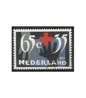 1382 Rode kruis zegel (o)