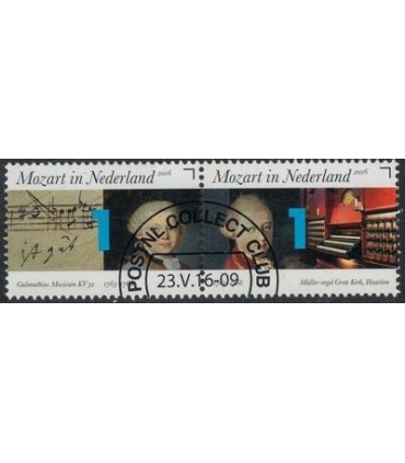 3414 - 3415a Mozart orgel-bladmuziek (o)