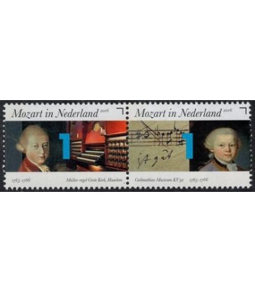 3414 - 3415 Mozart orgel-bladmuziek (xx) paar 2.