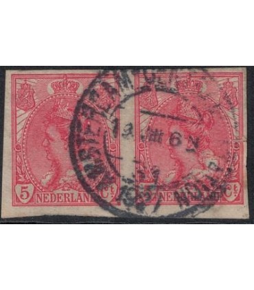 082 Koningin Wilhelmina (o) dubbel