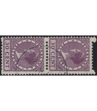 R69 Koningin Wilhelmina (o) verticaal paar