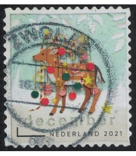 3987 Kerstzegel (o)