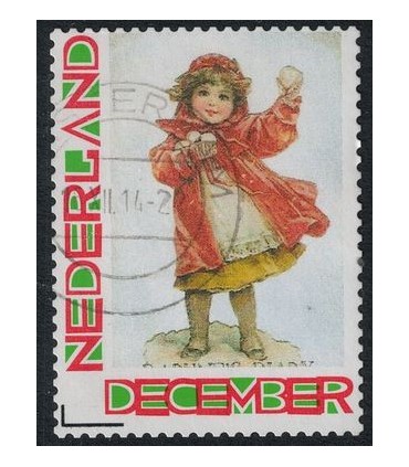 Kerstzegel meisje (o)