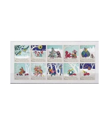 3978 - 3987 Kerstzegels (xx) 1/2 vel