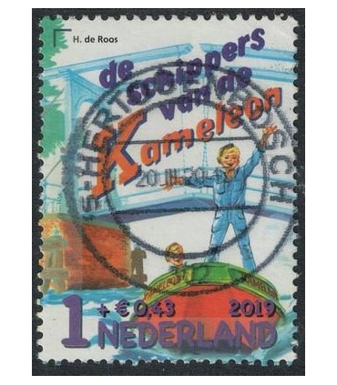 3790 Kinderpost zegel Kameleon (o)