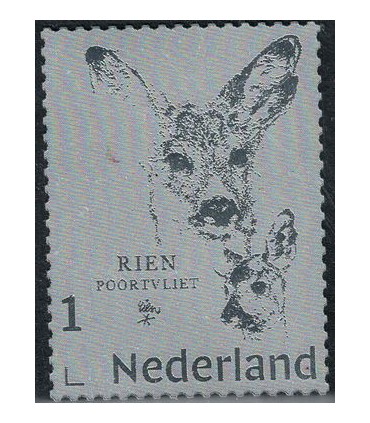 Zilveren Postzegel Rien Poortvliet (xx)