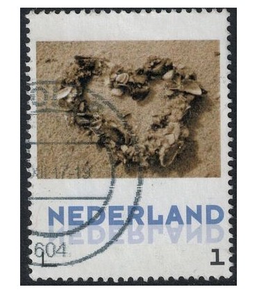 Hartje in het zand (o)