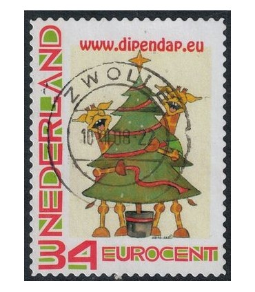 Kerstzegel Dip en Dap (o)