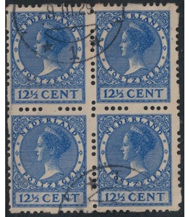 R47 Koningin Wilhelmina (o) blok van vier