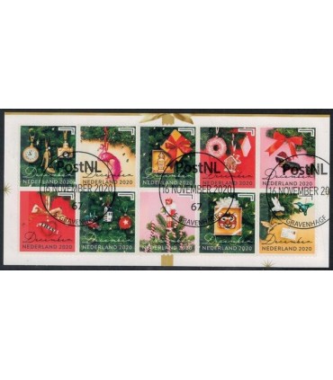3886 - 3895 Kerstzegel (o) half vel