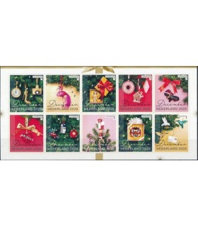 3886 - 3895 Kerstzegel (xx) half vel