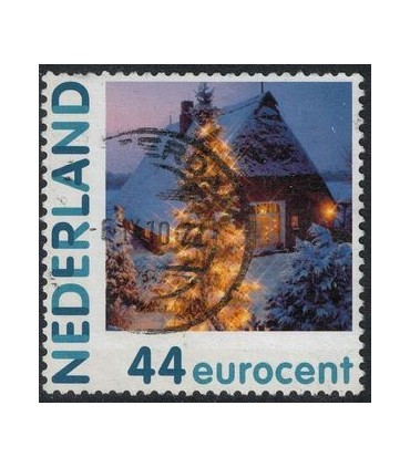 2682 Ha-31 Kerstboom bij huis (o)