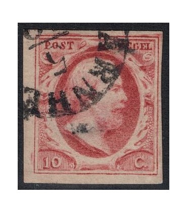 002 Koning Willem III (o) 6. plaat 3 pos. 84 ATTEST