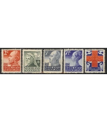 203 - 207 RodeKruis zegels (x)