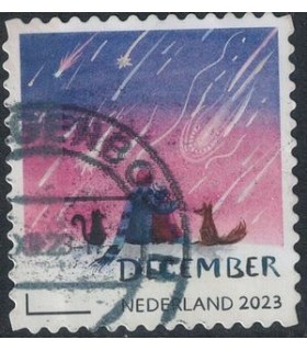 4158 Kerstzegel (o)