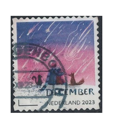 4158 Kerstzegel (o)