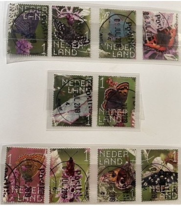 3749 - 3758 Beleef de natuur Vlinders (o) serie