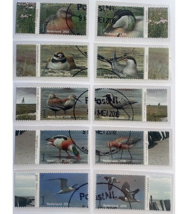 3401 - 3410 Griend vogels van het wad (o) serie