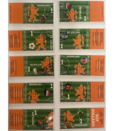 3187 - 3196 Oranje op het WK Voetbal (o) serie