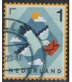 4123 Echt Hollands Duif met brief (o)